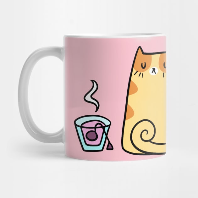 Hot Tea Kitty by saradaboru